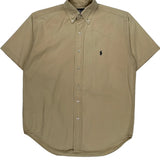 Ralph Lauren Short Sleeve Shirt - Small Beige Cotton