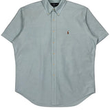 Ralph Lauren Short Sleeve Shirt - Large Blue Cotton