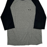 Oakley Long Sleeve T-Shirt - Large Gray Cotton