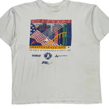 Independence Day 15K Run & 5K Fun Run/Walk Anvil Graphic T-Shirt - XL White Cotton