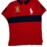 Polo Summer Classic Ralph Lauren Striped Polo Shirt - Large Navy Cotton