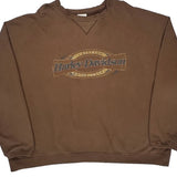 Harley Davidson Graphic Sweatshirt - 2XL Brown Cotton Blend