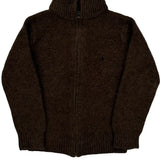 Age 6 Polo By Ralph Lauren Zip Up - XS Brown Wool