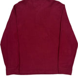 Polo By Ralph Lauren 1/4 Zip - Large Burgundy Cotton