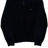 Tommy Hilfiger 1/4 Zip - Medium Black Cotton