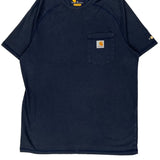 Carhartt T-Shirt - Medium Navy Cotton