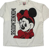 Minnie Mouse Disney Cartoon T-Shirt - 4XL Black Cotton