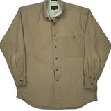 Chaps Ralph Lauren Shirt - Medium Khaki Cotton