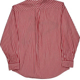 Tommy Hilfiger Striped Shirt - Large Red Cotton