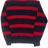 Polo By Ralph Lauren Striped Jumper - Large Navy Cotton