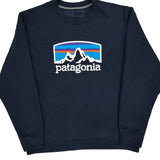 Uprisal Crew Patagonia Graphic Sweatshirt - Large Navy Cotton