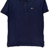 Tommy Jeans Polo Shirt - Small Navy Cotton