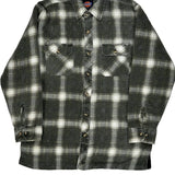 Dickies Checked Overshirt - Medium Gray Cotton