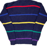 Gant Striped Sweater - Medium Navy Cotton