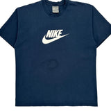 Nike Graphic T-Shirt - Medium Blue Cotton