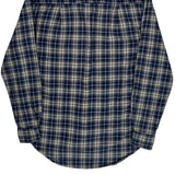 Dickies Checked Flannel Shirt - Small Blue Cotton
