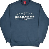 Seattle Seahawks Nfl Football Sweatshirt - Small Blue Cotton