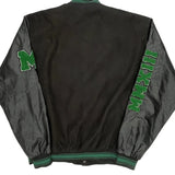 Letter B Patch Boohoo Varsity Jacket - Large Green Polyester