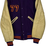 Bloomington Raiders Unbranded College Varsity Jacket - Small Orange Wool Blend