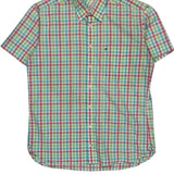 Tommy Hilfiger Checked Short Sleeve Shirt - Large Multicoloured Cotton