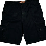 Lee Cargo Shorts - 36W 9L Black Cotton