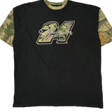 Number 24 Chase Authentics Camo T-Shirt - 2XL Black Cotton