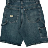 Wrangler Carpenter Shorts - 32W 10L Dark Wash Cotton