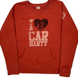 Carhartt Graphic Sweatshirt - XL Red Cotton Blend