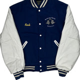 Made In USA Holloway Bukholder Racing Enterprises Varsity Jacket - XL Blue Wool Blend