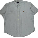 Polo By Ralph Lauren Short Sleeve Shirt - 2XL Blue Cotton