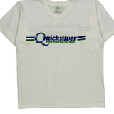 Great Barrier Reef Quiksilver Graphic T-Shirt - Medium White Cotton