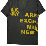 Armani Exchange T-Shirt - Small Gray Cotton