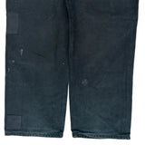 Carhartt Double Knee Carpenter Trousers - 35W 30L Black Cotton