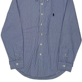 Age 10-12 Ralph Lauren Striped Shirt - Medium Blue Cotton