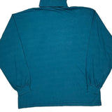 Reebok Long Sleeve T-Shirt - Large Blue Cotton