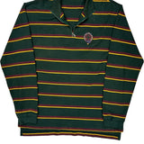 Polo By Ralph Lauren Striped 1/4 Zip - Large Green Cotton
