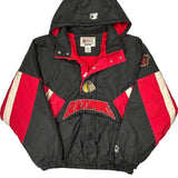 Chicago Blackhawks Starter Graphic Jacket - 2XL Black Nylon