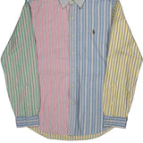Ralph Lauren Striped Shirt - Medium Multicoloured Cotton