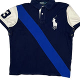 Ralph Lauren Polo Shirt - Large Navy Cotton