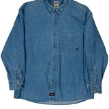 Dickies Denim Shirt - XL Blue Cotton
