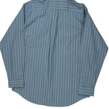Afton Ralph Lauren Striped Shirt - Large Blue Cotton