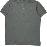Polo By Ralph Lauren Polo Shirt - Large Grey Cotton