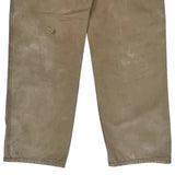 Dickies Double Knee Carpenter Trousers - 32W 30L Beige Cotton