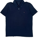 Tommy Hilfiger Polo Shirt - Large Navy Cotton
