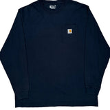 Carhartt Long Sleeve T-Shirt - 2XL Black Cotton