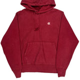 Reverse Weave Champion Hoodie - Medium Red Cotton