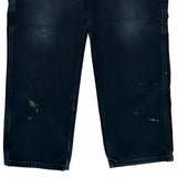 Dickies Double Knee Carpenter Trousers - 34W 31L Black Cotton