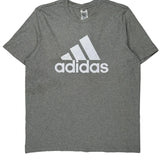 Adidas T-Shirt - XL Grey Cotton