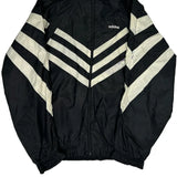 Genesee Area Volleyball Club Adidas Striped Windbreaker - Medium Black Nylon