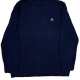 Ralph Lauren Petite Sweater - Medium Navy Cotton
